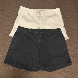 A set of women's American Eagle shorts. Size 10. Super stretch.